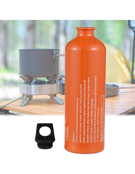 Botella de Combustible Aluminio 750ml wdcfxy para Camping Botella de Combustible Aluminio 750ml wdcfxy para Camping