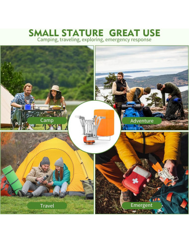 Estufa de Camping Portátil KUBQLIG 3000W Piezoeléctrica