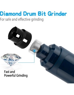 Molinillo de Uñas Eléctrico Casfuy N10 2 Velocidades Azul 2