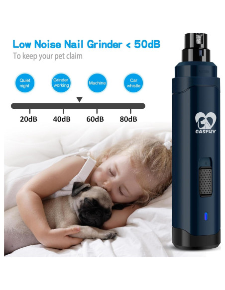 Molinillo de Uñas Eléctrico Casfuy N10 2 Velocidades Azul Molinillo de Uñas Eléctrico Casfuy N10 2 Velocidades Azul