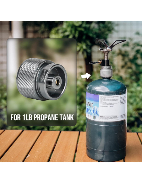 Adaptador de Estufa Camping Onlyfire GS316 Propano 1lb Adaptador de Estufa Camping Onlyfire GS316 Propano 1lb