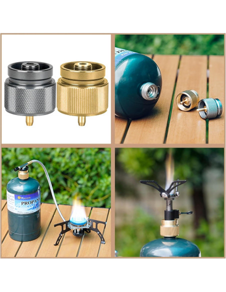 Adaptador de Estufa Camping Onlyfire GS316 Propano 1lb Adaptador de Estufa Camping Onlyfire GS316 Propano 1lb