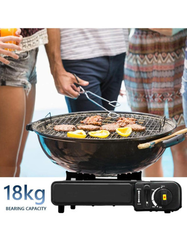 Estufa de Camping ShellKingdom Portátil Butano 1.36 kg con Funda