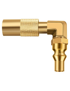 Adaptador de Codo Conexión Rápida WADEO 1/4" para Parrilla Blackstone 17" y 22"