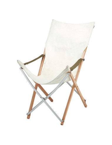 Silla Larga Take! Snow Peak de Bambú y Lona Lavable 130x11 cm