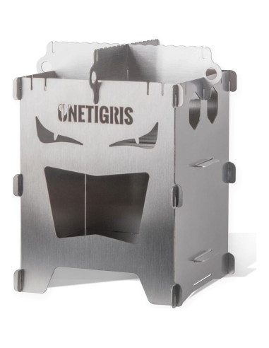 Estufa de Camping Plegable OneTigris ROCUBOID Acero Inoxidable