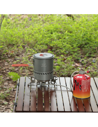 Olla de Camping Bulin 1.5L Aluminio Antiadherente