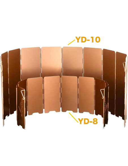 Paravientos Plegable Camping Moon YD-10 para Estufa 10 Placas Paravientos Plegable Camping Moon YD-10 para Estufa 10 Placas
