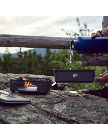 Estufa de Camping Esbit 1100ml con Olla y Tapa Anodizada
