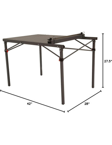 Mesa de Camping Plegable Eureka! 106.68x71.12cm Gris