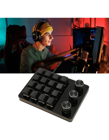 Teclado Macro Programable VBESTLIFE 16 Teclas Azul 0.35 kg Teclado Macro Programable VBESTLIFE 16 Teclas Azul 0.35 kg