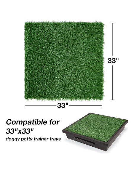 Almohadilla de Césped Artificial GLOBREEN 83x83 cm para Perros Almohadilla de Césped Artificial GLOBREEN 83x83 cm para Perros