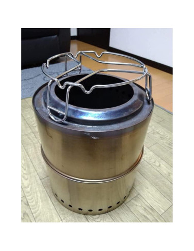 Soporte de Cocina para Fogata Campingmoon MS-69 Acero Inoxidable