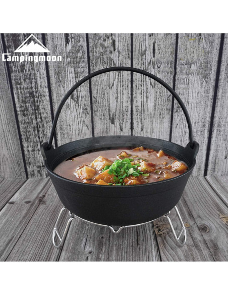 Soporte de Cocina para Fogata Campingmoon MS-69 Acero Inoxidable Soporte de Cocina para Fogata Campingmoon MS-69 Acero Inoxidable
