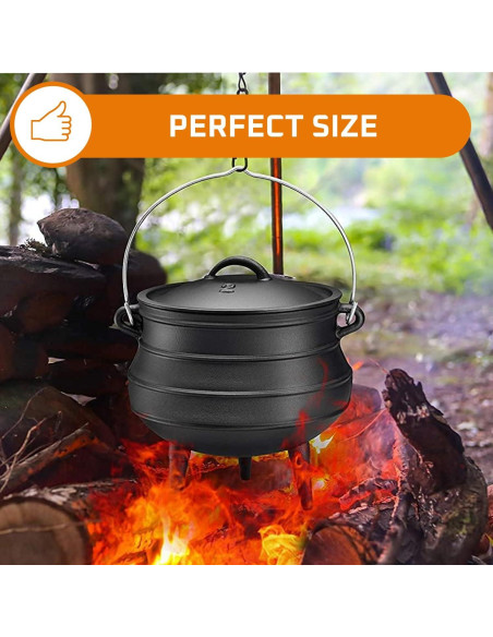 Olla de Hierro Fundido Bruntmor 11.36L Pre-Sazonada con Tapa Olla de Hierro Fundido Bruntmor 11.36L Pre-Sazonada con Tapa