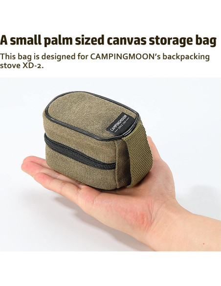Bolsa de Almacenamiento Camping Moon XD-2F de Lona 11x7x7 cm Bolsa de Almacenamiento Camping Moon XD-2F de Lona 11x7x7 cm