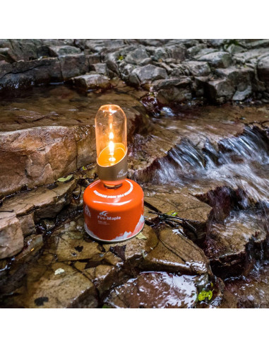 Linterna de Camping Fire Maple, Lámpara de Gas Propano 13.7cm