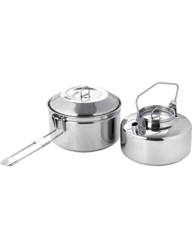 Juego de Olla y Tetera Fire Maple Antarcti 0.8L Acero Inoxidable
