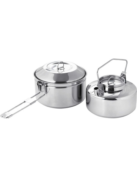 Juego de Olla y Tetera Fire Maple Antarcti 0.8L Acero Inoxidable Juego de Olla y Tetera Fire Maple Antarcti 0.8L Acero Inoxidable