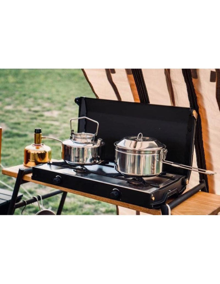 Juego de Olla y Tetera Fire Maple Antarcti 0.8L Acero Inoxidable Juego de Olla y Tetera Fire Maple Antarcti 0.8L Acero Inoxidable