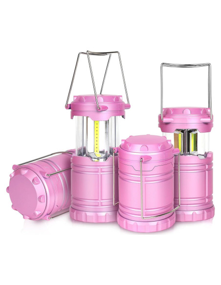Linternas de Camping LED Rosadas SEAMAGIC - 4 Paquetes Linternas de Camping LED Rosadas SEAMAGIC - 4 Paquetes