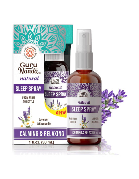 Spray para Dormir GuruNanda 30 ml - Aceites Esenciales Relajantes Spray para Dormir GuruNanda 30 ml - Aceites Esenciales Relajantes
