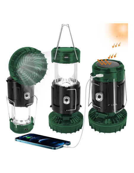 Linterna Solar BUGPASS 3 en 1 con Ventilador y Carga USB Linterna Solar BUGPASS 3 en 1 con Ventilador y Carga USB