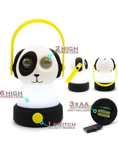 Linterna y Faro LED para Niños FANT.LUX Búho - Camping