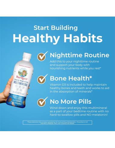 Multimineral Líquido Nocturno MaryRuth 946ml Vegano Sin Azúcar