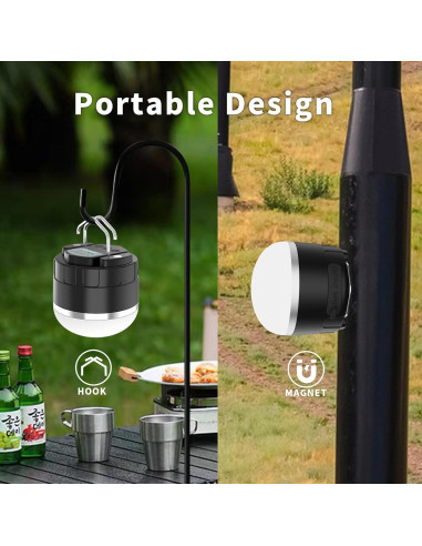 Linterna de Camping LED YINGWOND 1000LM Recargable 4000mAh