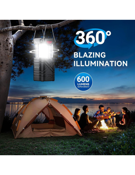 Linterna de Camping LETMY X2500 - 4 Paquete LED Recargable Linterna de Camping LETMY X2500 - 4 Paquete LED Recargable