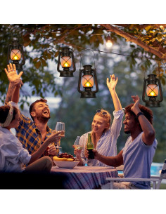 Lámpara LED Vintage Retisee a Batería 4 Pcs con Control Remoto 2