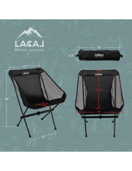 Silla de Camping Plegable G2 GO2GETHER LFC03-1-2 150 kg Negra Silla de Camping Plegable G2 GO2GETHER LFC03-1-2 150 kg Negra