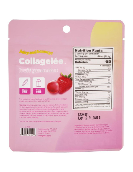 Gominolas de Colágeno Marino Collagelée con Vitamina C - Fresa Gominolas de Colágeno Marino Collagelée con Vitamina C - Fresa