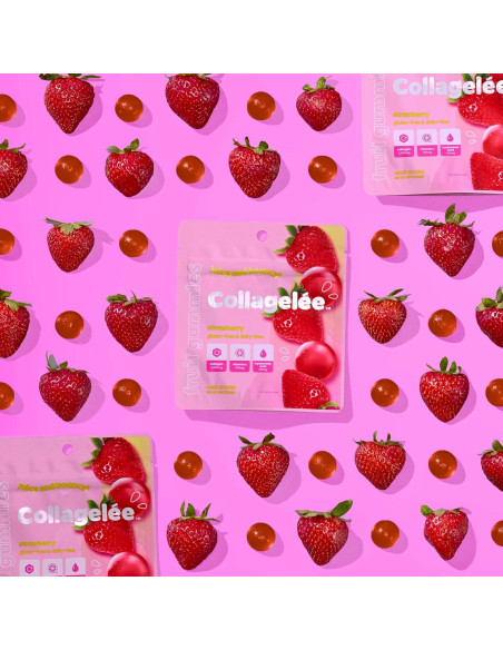 Gominolas de Colágeno Marino Collagelée con Vitamina C - Fresa Gominolas de Colágeno Marino Collagelée con Vitamina C - Fresa