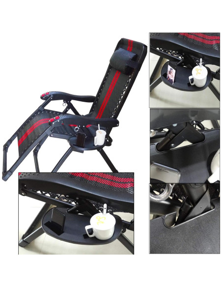 Soporte para Taza de Silla de Gravedad Cero Hanperal - Negro Soporte para Taza de Silla de Gravedad Cero Hanperal - Negro