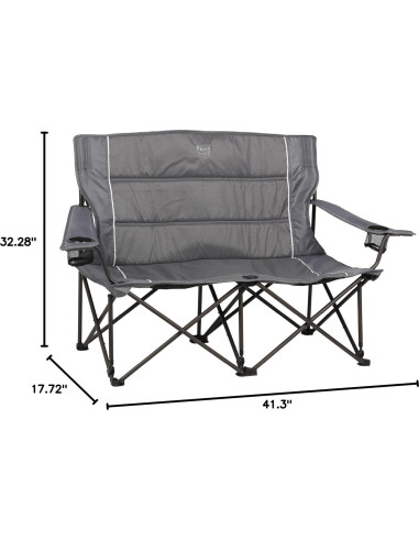 Silla de Patio Plegable MacSports C932S-129 con Cojín Gris