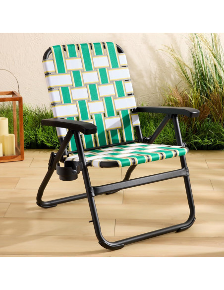 Silla de Jardín Plegable Tommy Bahama Retro Verde 250 lbs Silla de Jardín Plegable Tommy Bahama Retro Verde 250 lbs