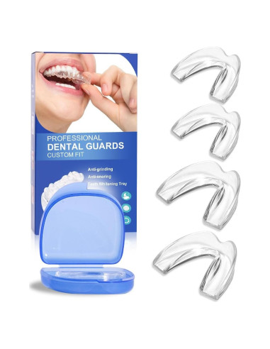 Protector Bucal Nocturno Hengulus para Rechinar Dientes - 4 Pzs
