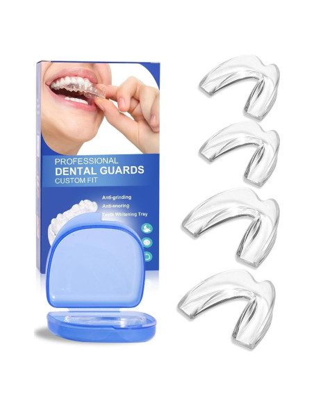Protector Bucal Nocturno Hengulus para Rechinar Dientes - 4 Pzs Protector Bucal Nocturno Hengulus para Rechinar Dientes - 4 Pzs