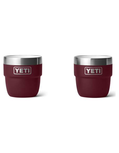 Tazas Apilables YETI 4 oz Acero Inoxidable Aisladas - Paquete de 2 Tazas Apilables YETI 4 oz Acero Inoxidable Aisladas - Paquete de 2