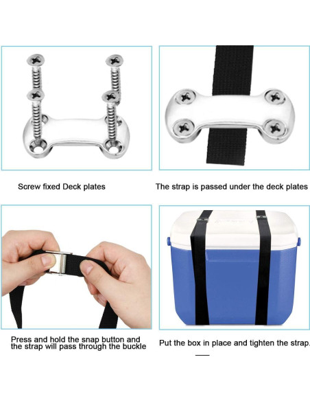 Kit de Correas de Sujeción Tirifer para Enfriador 199.4 cm Kit de Correas de Sujeción Tirifer para Enfriador 199.4 cm