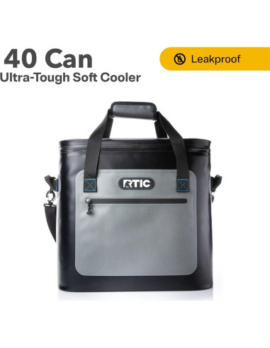 Cooler Blando RTIC 40 Latas Aislado Flotante Azul Gris