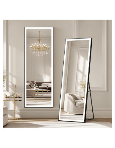 Espejo de Cuerpo Entero LED Kosmonia 142x46 cm Ajustable