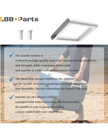 Mango de Repuesto para Cooler Coleman LBB-Parts - 2 Piezas Mango de Repuesto para Cooler Coleman LBB-Parts - 2 Piezas