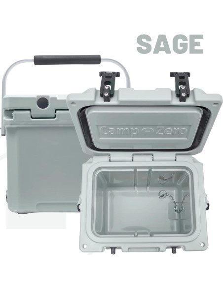 Enfriador Portátil CAMP-ZERO 12L Sage con Portavasos Enfriador Portátil CAMP-ZERO 12L Sage con Portavasos