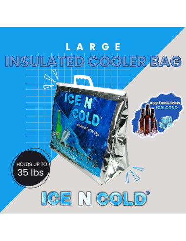 Bolsa Térmica Aislada ICE N COLD Grande 15.88 kg Plegable
