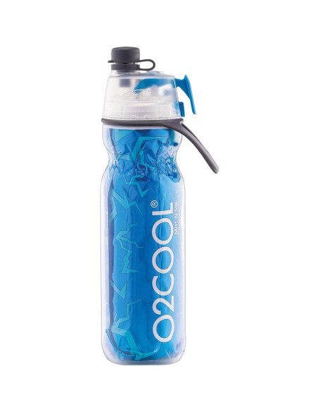 Botella Aislada O2COOL Mist 'N Sip 591 ml Azul Craquelado Botella Aislada O2COOL Mist 'N Sip 591 ml Azul Craquelado