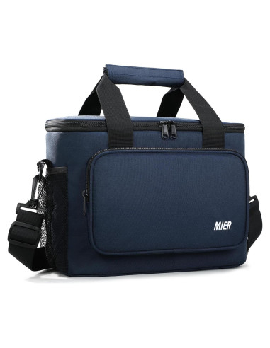 Caja de Almuerzo Aislada MIER 11L Azul para Trabajo y Camping