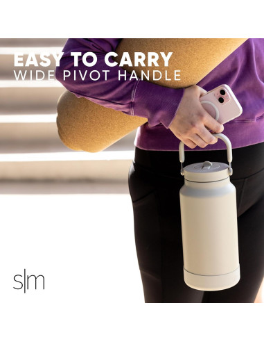 Jarra de Agua Simple Modern Trek Pivot 64oz Acero Inoxidable Bellini